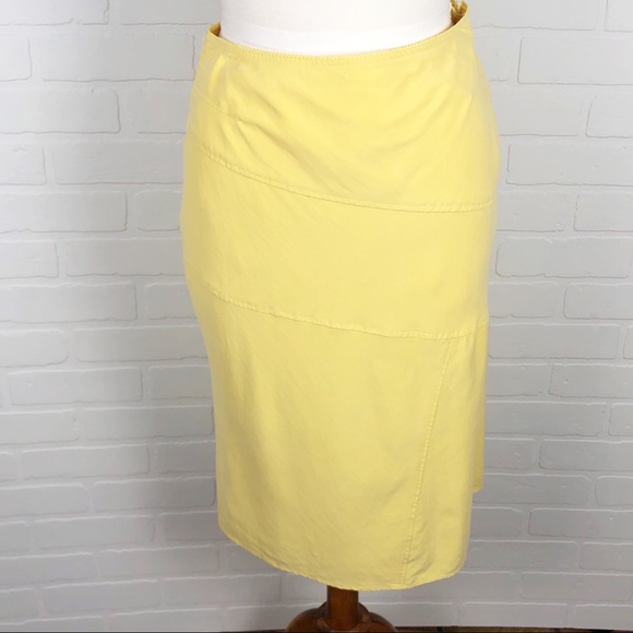 Olsen Europe 100% Silk Skirt Size 36 - Picture 2 of 8